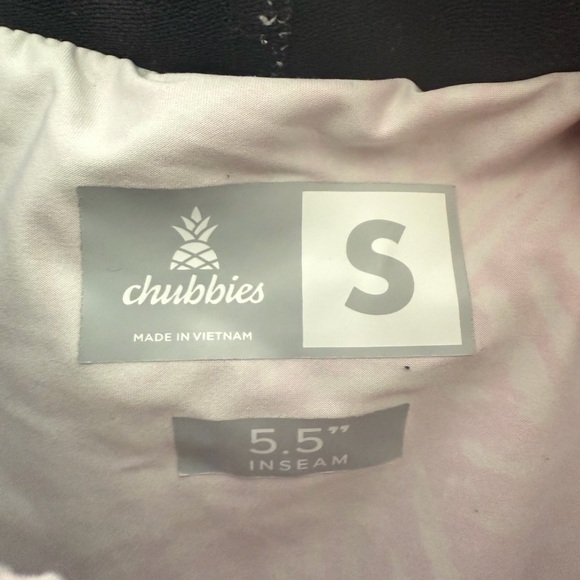 Chubbies Women's Tie-Dye Athletic Shorts - Black, Pink, Blue - Picture 3 of 3